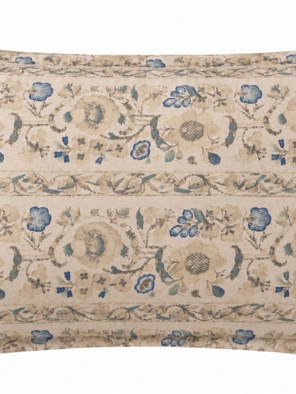 Vintage Ralph Lauren Home Constantina/Cassandra Block Print Pillow Sham